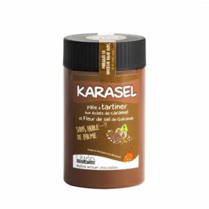 Pate à tartiner Karasel lait noisette éclat caramel fleur de sel