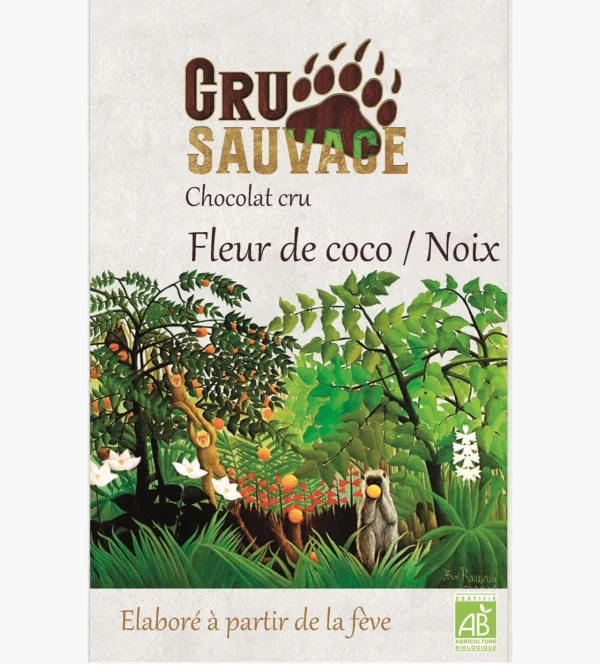 chocolat cru fleur coco noix